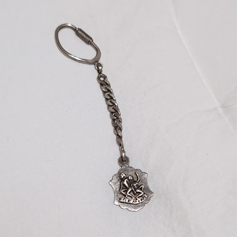 Silver-Tone Germany Crest Keychain